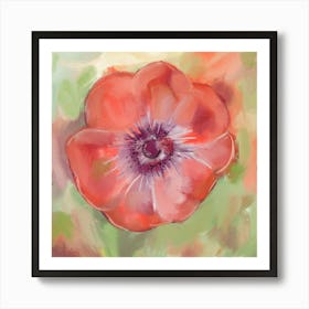 Red Flower Art Print