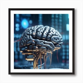 Artificial Intelligence Brain 41 Art Print