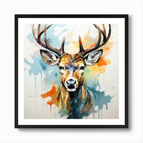Deer Painting 1 Art Print