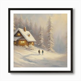 Cabin In The Woods 1 Art Print