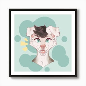 Spring puppy Art Print