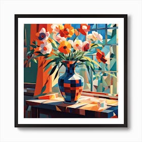 Flowers In A Vase 1 Art Print