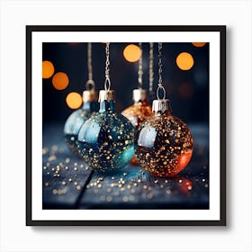 Christmas Ornaments 30 Art Print