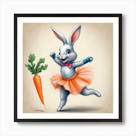 Bunny Dancer 6 Art Print