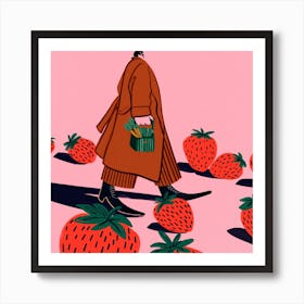 Strawberry Fields Square Art Print