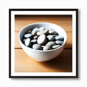 Pebbles In A Bowl 3 Art Print