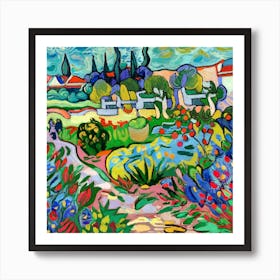 In The Garden van gogh wall art 3 Art Print