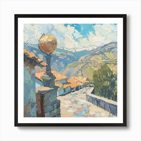 Street In The Mountains Art Print