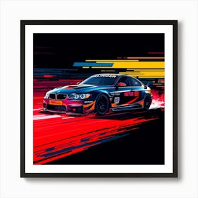 Bmw M3 Racing Car Art Print