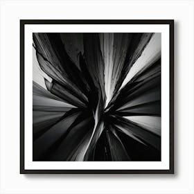 Black and White Abstract Art 160 Art Print