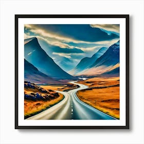 Road To Scotland Art Print