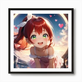 Little Cute Child and The Sky Art Print