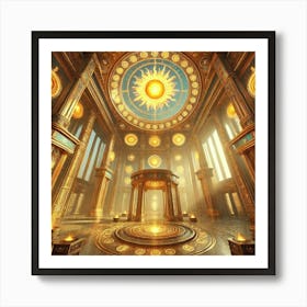 A Majestic View Of The Helios Chambers Art Print