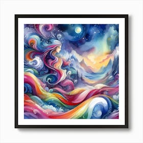 Dreaming Of A Rainbow Art Print