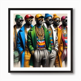 Men In Suits Art Print