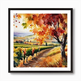 Autumn In Tuscany 2 Art Print