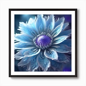 Blue Flower 2 Art Print