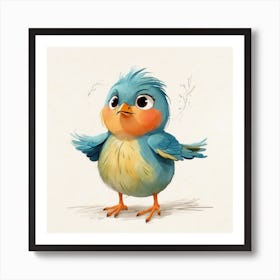 Blue Bird Art Print