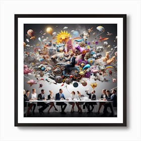 Business Meeting Concept Art Print