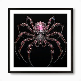 Spider With Crystals Art Print