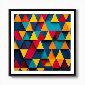 Abstract Triangles 9 Art Print