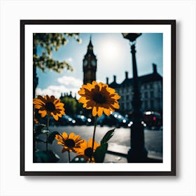 Flowers In London Photography (3) Art Print