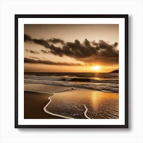 Sunset On The Beach 763 Art Print