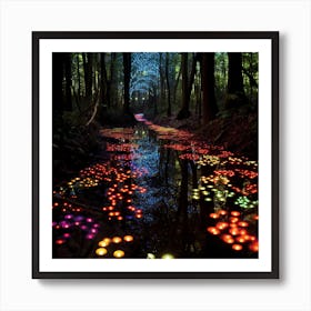 Night In The Forest Art Print