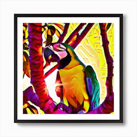 Parrot In The Tree Art Print