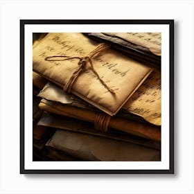 Old Letters Art Print