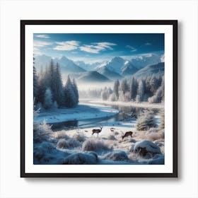 Winter Landscape 1 Art Print