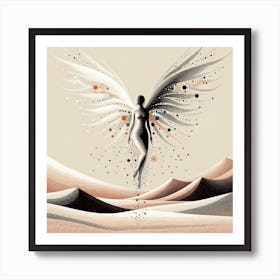 Angel In The Desert 1 Art Print