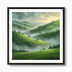 Misty Valley Poster