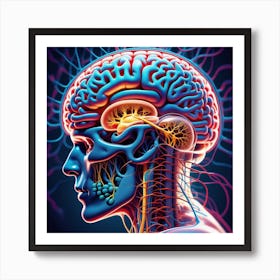 Human Brain 62 Art Print