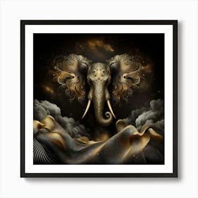 Elephant In The Sky 1 Art Print