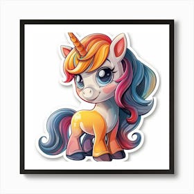 Unicorn Sticker 154 Art Print