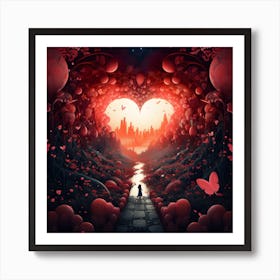 Surreal Love Garden By Csaba Fikker 7 Art Print