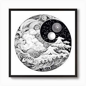 Yin Yang 70 Art Print