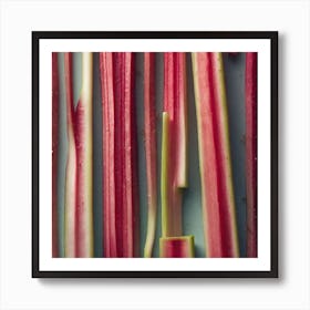 Rhubarb As A Frame Haze Ultra Detailed Film Photography Light Leaks Larry Bud Melman Trending (5) Art Print