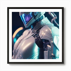 Ciborg Cyberpunk Robot (172) Art Print