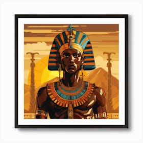 Pharaoh Egypt Art Print