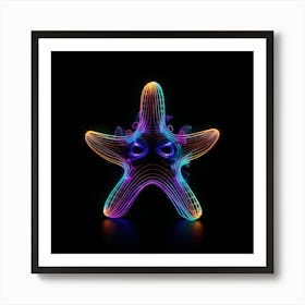 Glow In The Dark Starfish Art Print