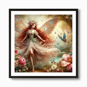 Fairy In The Forest 38 Art Print