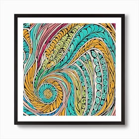 Abstract Doodle Art Print