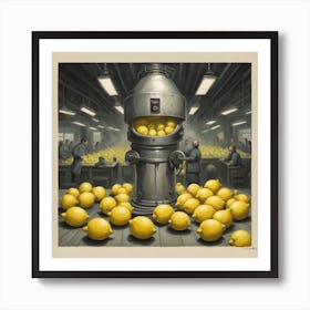 Lemon Factory 1 Art Print