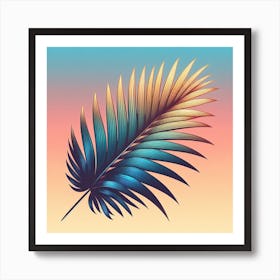 Palm leaf 4 Art Print
