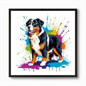 Graffiti Burmese Mountain Dog Art Print