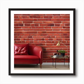 Red Brick Wall 2 Art Print