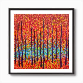 Trees In The Fall Art Print