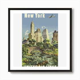 New York United Air Lines 1 Art Print